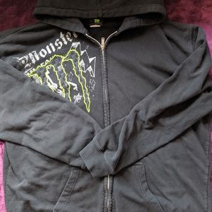 Monster Zip Up Hoodie Sweatshirt